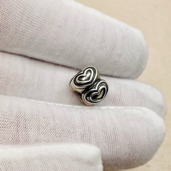 EUC Pandora 790959 Sterling Silver You're In My Heart Clip - RETIRED! - Picture 3 of 10